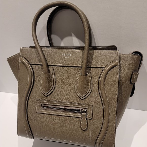 Celine Micro Luggage Drummed Calfskin Souris - Picture 4 of 4